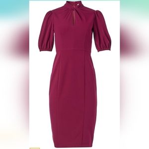 Mulberry Twist Collar Dress